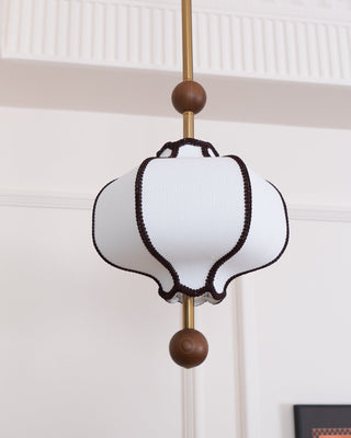 Lustra Suspension Lampe Lanterne en Tissu pour Salon-Luire