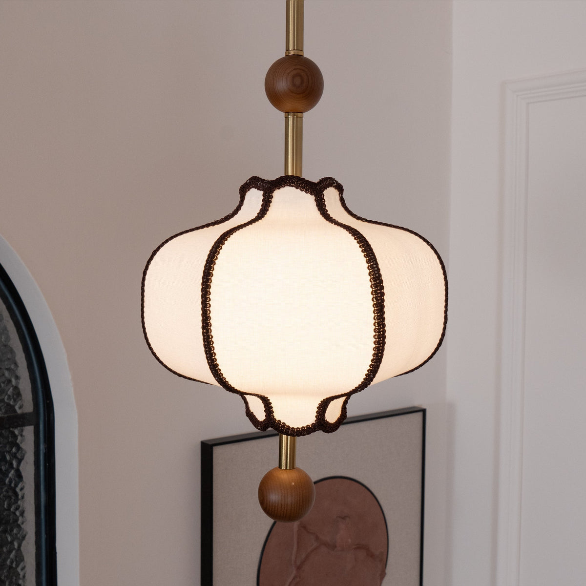 Aura Suspension lanterne en Tissu