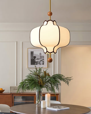 Lustra Suspension Lampe Lanterne en Tissu pour Salon-Luire