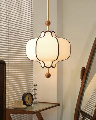 Lustra Suspension Lampe Lanterne en Tissu pour Salon-Luire