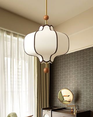 Lustra Suspension Lampe Lanterne en Tissu pour Salon-Luire
