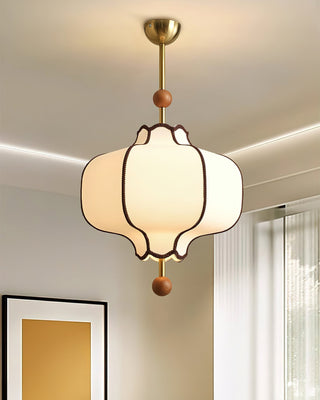 Lustra Suspension Lampe Lanterne en Tissu pour Salon-Luire