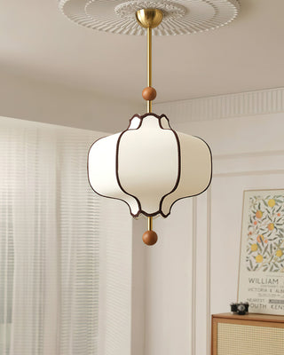 Lustra Suspension Lampe Lanterne en Tissu pour Salon-Luire