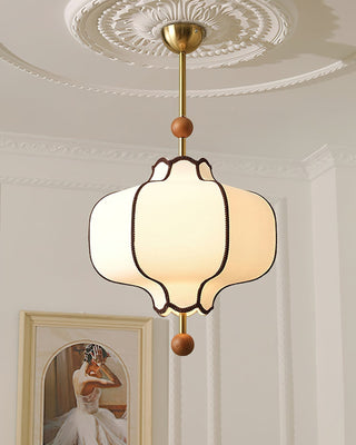 Lustra Suspension Lampe Lanterne en Tissu pour Salon-Luire