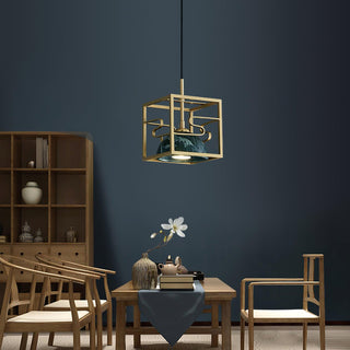 Cubo Suspension en Laiton Moderne