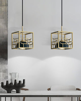 Cubo Suspension en Laiton Moderne