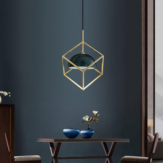 Cubo Suspension en Laiton Moderne