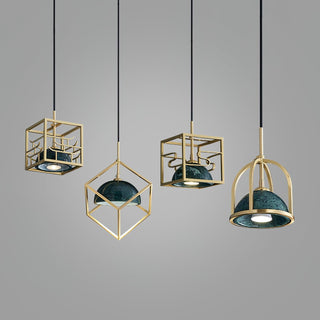 Cubo Suspension en Laiton Moderne