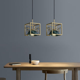 Cubo Suspension en Laiton Moderne