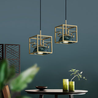Cubo Suspension en Laiton Moderne