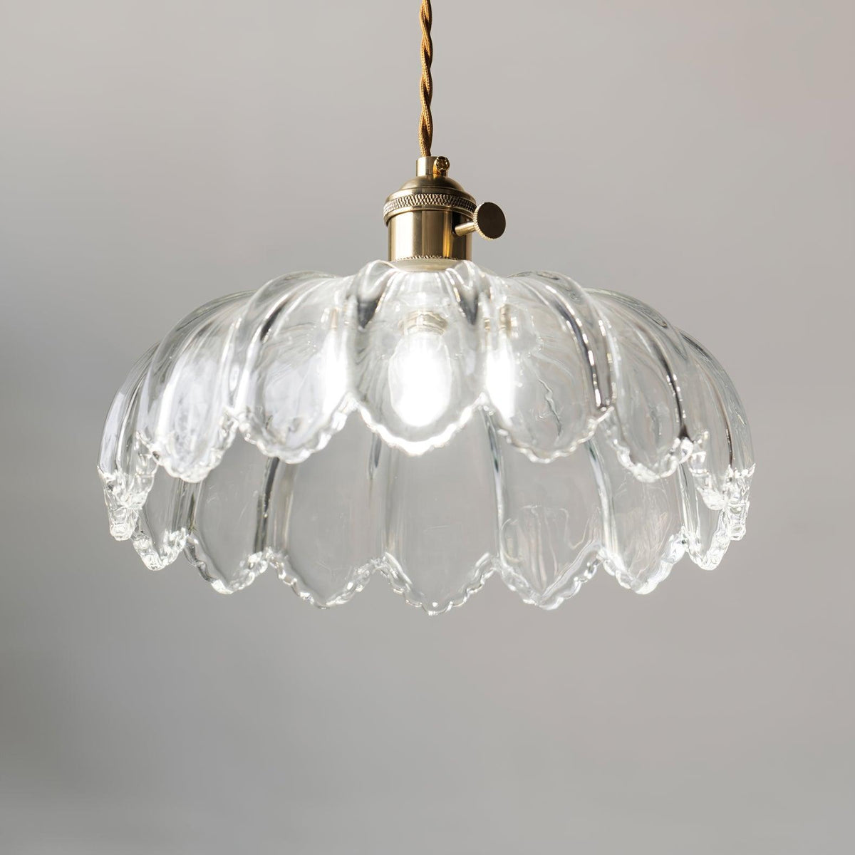 Limea Green Glass Flower Pendant Light-Neutral Decor