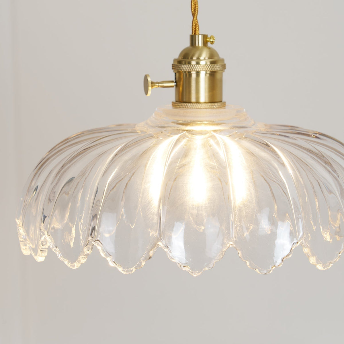 Limea Green Glass Flower Pendant Light-Neutral Decor