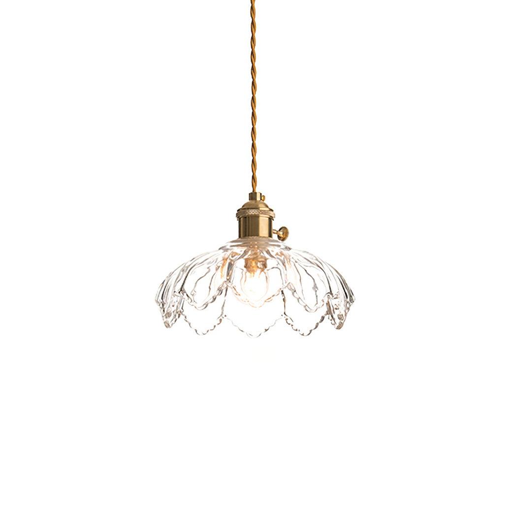 Limea Green Glass Flower Pendant Light-Neutral Decor