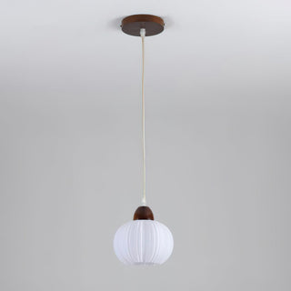 Pumpkin Suspension Lampe en Bois Moderne-Luire