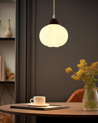 Pumpkin Suspension Lampe en Bois Moderne-Luire