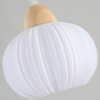 Pumpkin Suspension Lampe en Bois Moderne-Luire