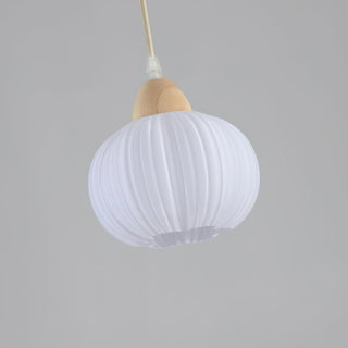 Pumpkin Suspension Lampe en Bois Moderne-Luire