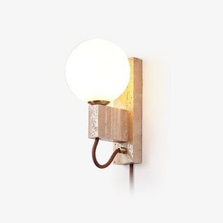 Avirae Applique Murale Globe Travertine Cute