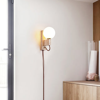 Avirae Applique Murale Globe Travertine Cute