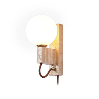 Avirae Applique Murale Globe Travertine Cute