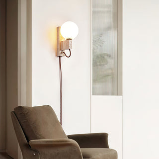 Avirae Applique Murale Globe Travertine Cute