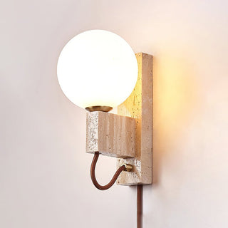 Avirae Applique Murale Globe Travertine Cute