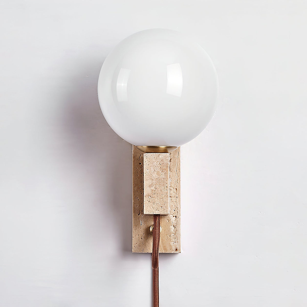 Avirae Applique Murale Globe Travertine Cute