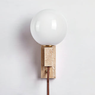 Avirae Applique Murale Globe Travertine Cute