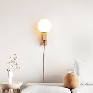 Avirae Applique Murale Globe Travertine Cute