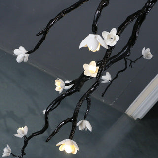 Lustra Lustre Noir Branche Fleur