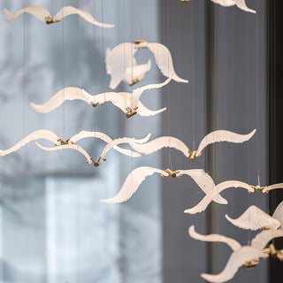 Acariel Lustre de Luxe Grand en Verre Mouette