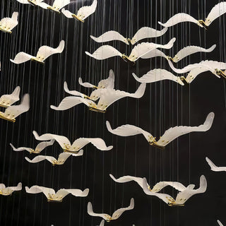 Acariel Lustre de Luxe Grand en Verre Mouette