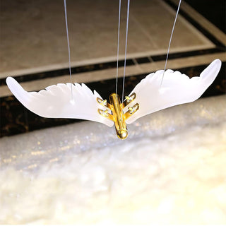 Acariel Lustre de Luxe Grand en Verre Mouette