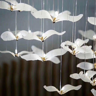 Acariel Lustre de Luxe Grand en Verre Mouette