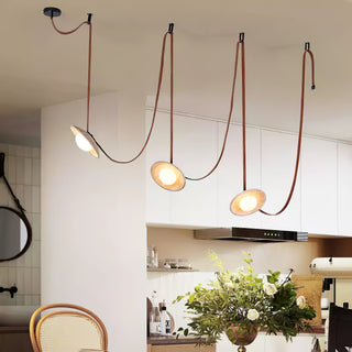 Ulsoryra Organique Travertin Pendentif Lumière Grappe
