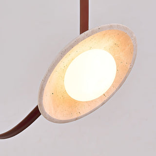 Ulsoryra Organique Travertin Pendentif Lumière Grappe
