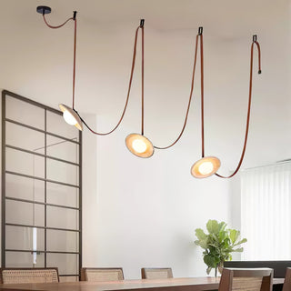 Ulsoryra Organique Travertin Pendentif Lumière Grappe