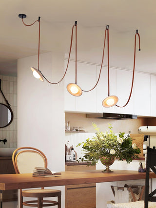 Ulsoryra Organique Travertin Pendentif Lumière Grappe