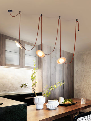 Ulsoryra Organique Travertin Pendentif Lumière Grappe