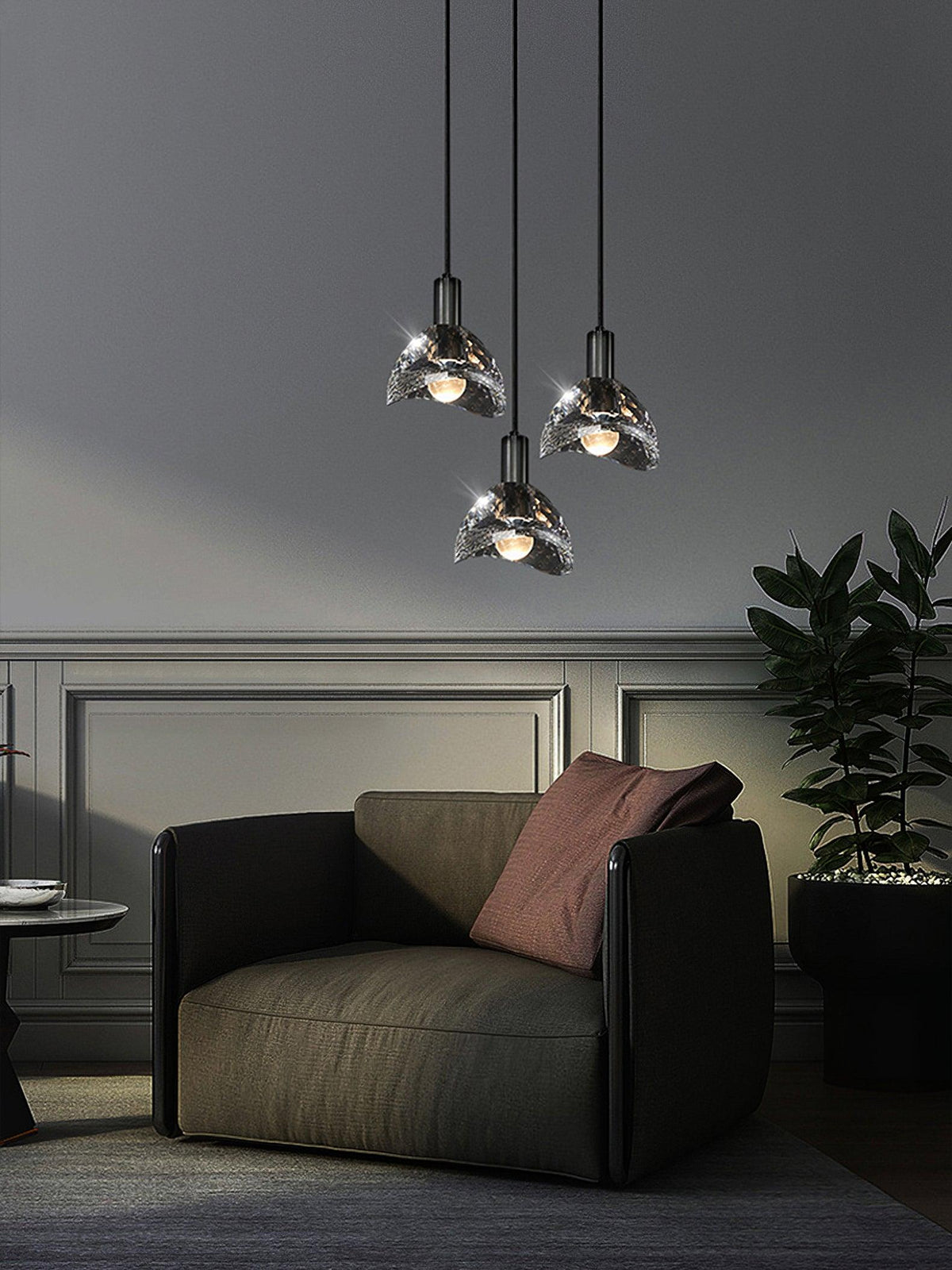 Casios Suspension en Verre Art Nordique Premium