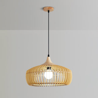Vesva Bois Rétro Pendentif Lampe