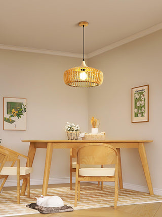 Vesva Bois Rétro Pendentif Lampe