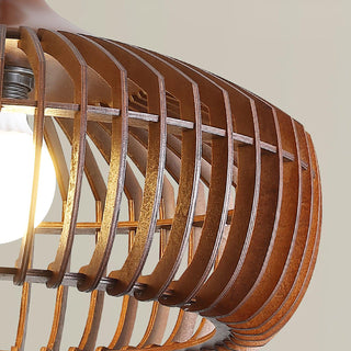 Vesva Bois Rétro Pendentif Lampe