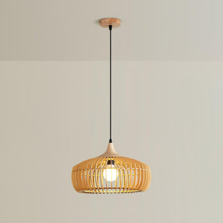 Vesva Bois Rétro Pendentif Lampe
