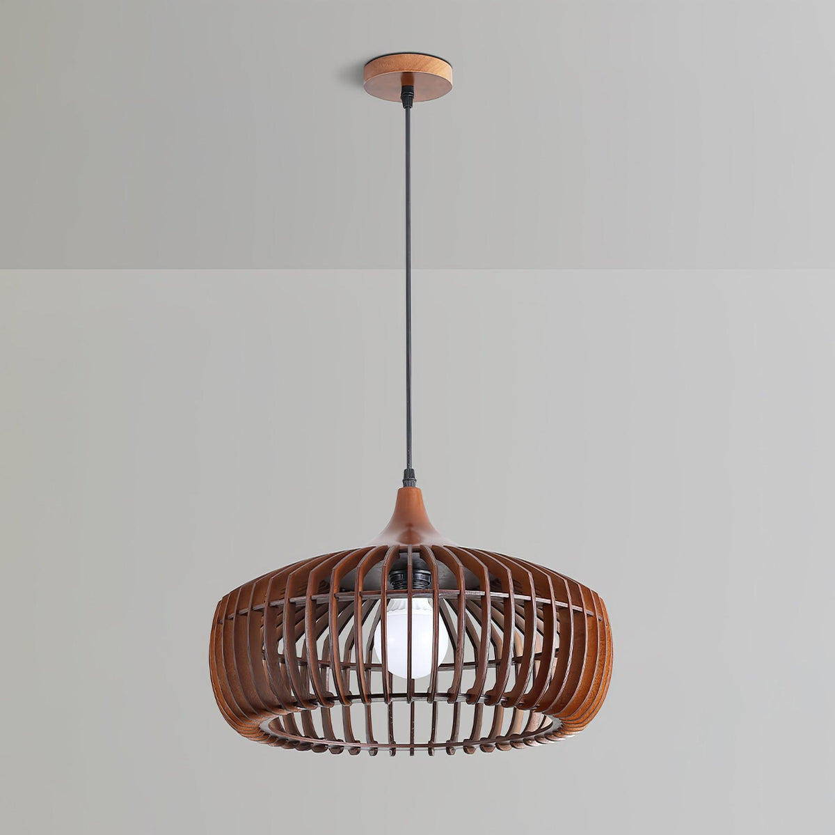 Vesva Bois Rétro Pendentif Lampe