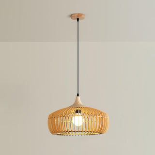 Vesva Bois Rétro Pendentif Lampe