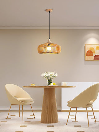 Vesva Bois Rétro Pendentif Lampe