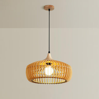 Vesva Bois Rétro Pendentif Lampe