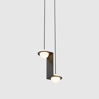 Selan Suspension en Verre Noir