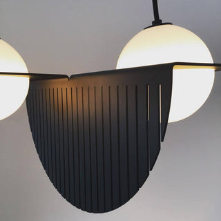 Selan Suspension en Verre Noir